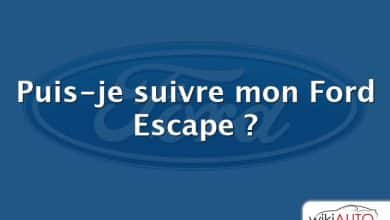 Puis-je suivre mon Ford Escape ?